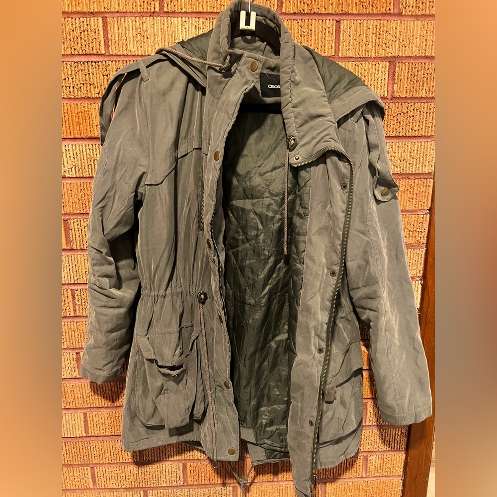 ASOS quilted trench coat size 4